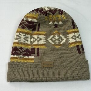 Pendleton Men Beanie Cap Knit Merino Wool Blend Aztec Southwestern Outdoor USA